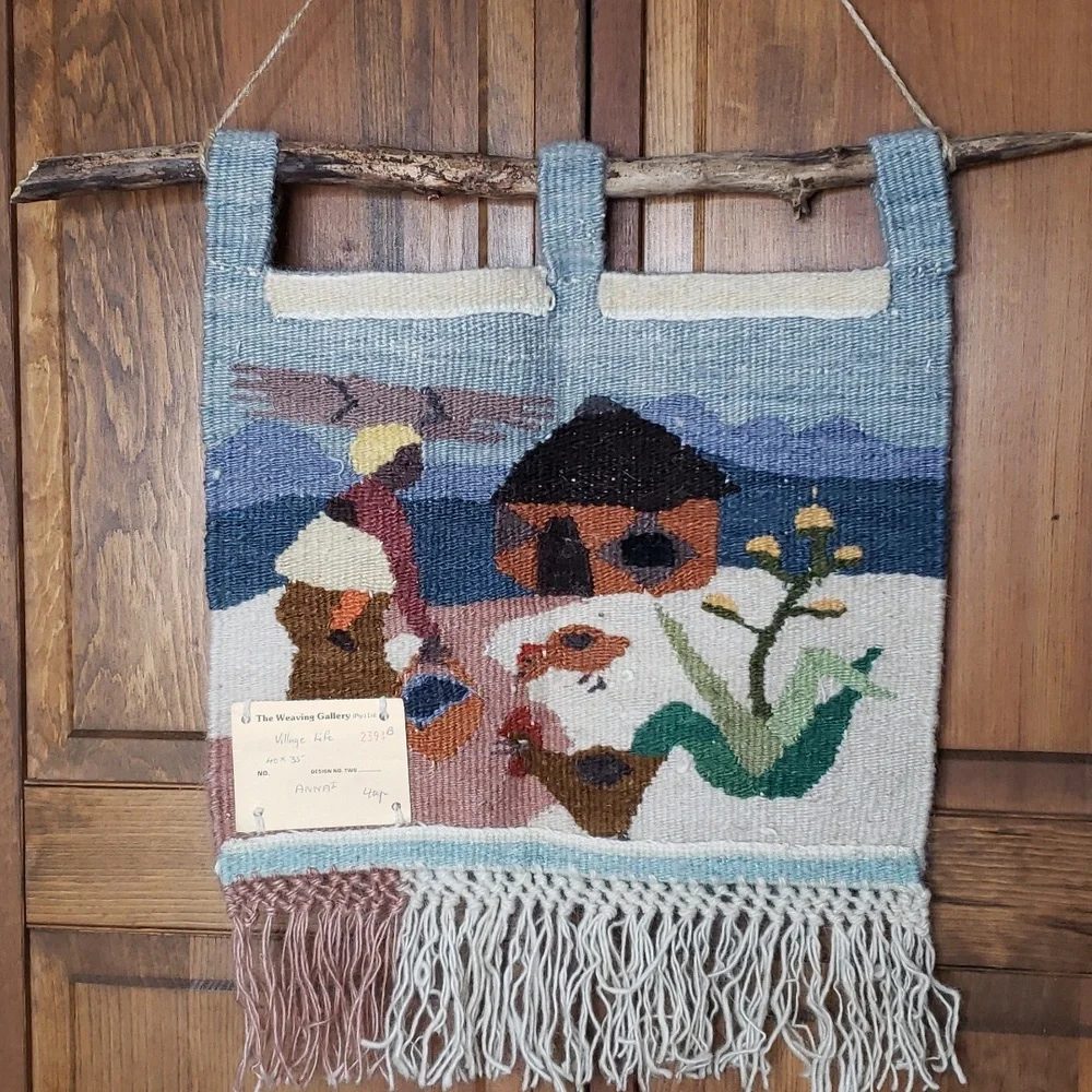 Textile Fiber Art Hand Woven Wall Tapestry